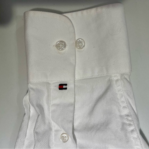 Tommy Hilfiger Men’s dress shirt, White, Size 16 1/2, 34/35 L, Regular Fit - Picture 6 of 6